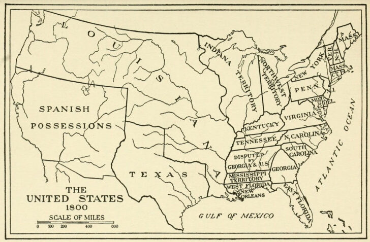 1800 Map Of USA