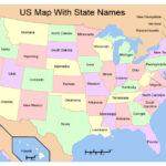 02 US Map Free Vector With State Names In Adobe Illustrator And PDF