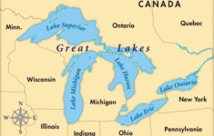 10 Best Of Printable Map Of The 5 Great Lakes Printable Map