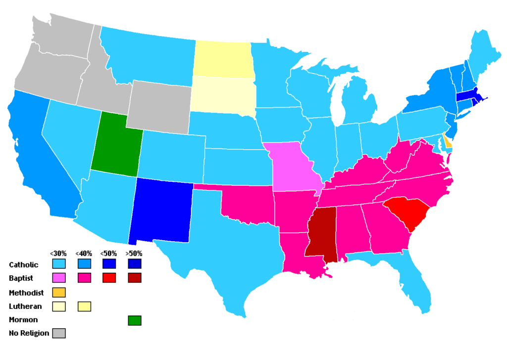 13 Insightful Maps Of U S Religion