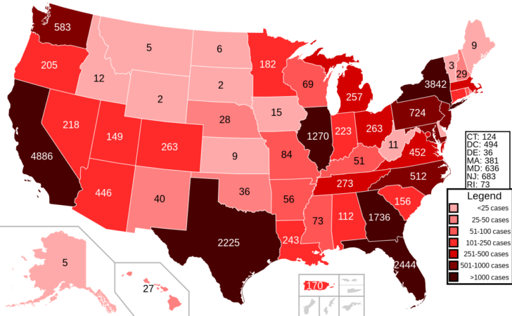 Monkeypox Map USA