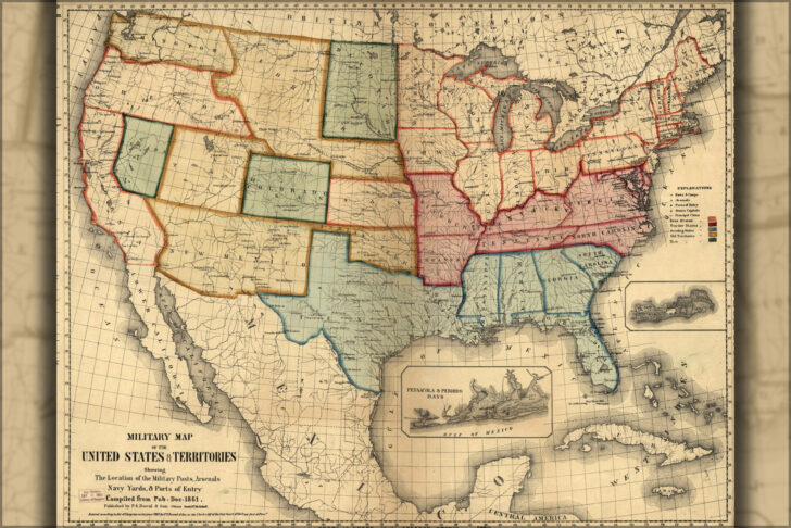 USA 1861 Map
