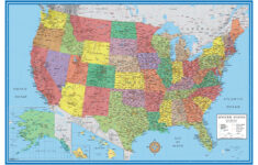 24x36 united states usa classic elite wall map laminated walmart 1 24x36 United States USA Classic Elite Wall Map Laminated Walmart