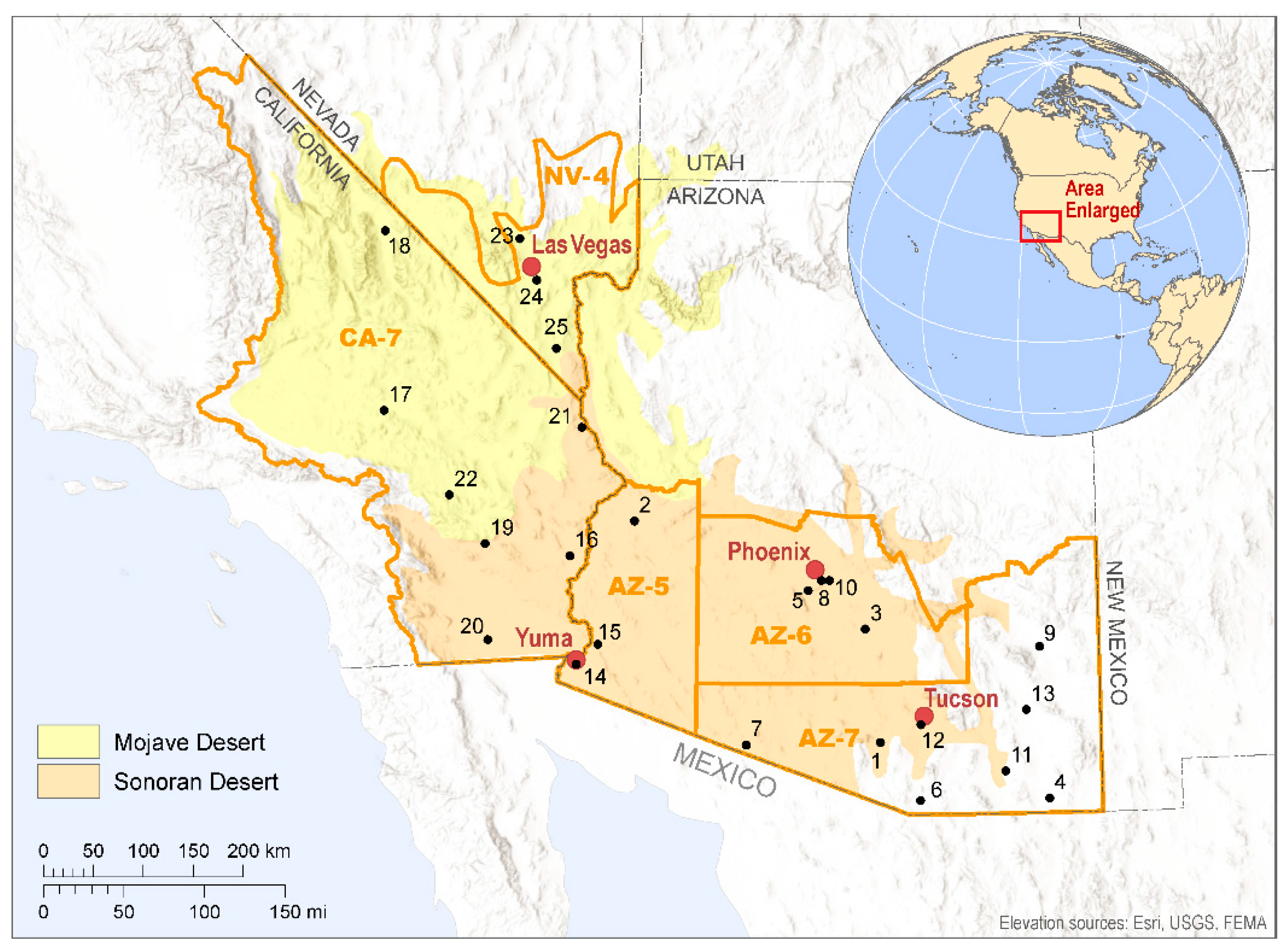 30 Deserts In The Usa Map Maps Online For You