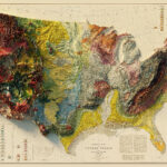 3D Render Of A 1932 Geologic Map Of The United States Interestingasfuck