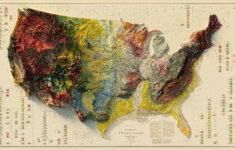 3D Render Of A 1932 Geologic Map Of The United States Interestingasfuck