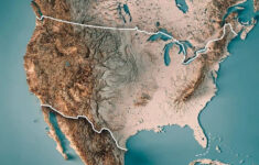 3D Topographic Map Of US MapPorn Topographic Map Relief Map North