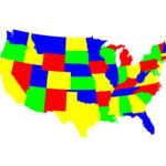 4 Color Map Of The Contiguous United States Which Is Trivi Flickr
