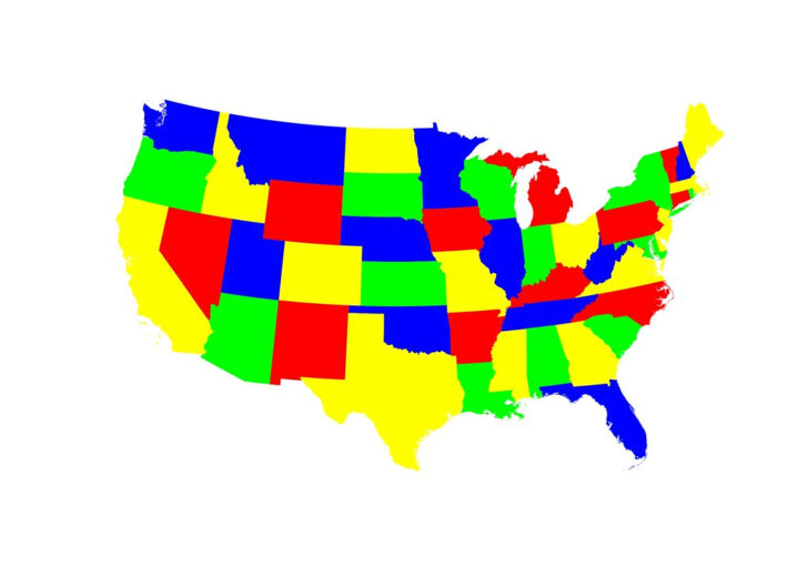 Color Map Of USA