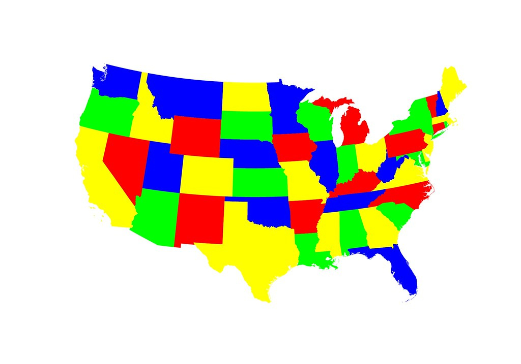 4 color Map Of The Contiguous United States Which Is Trivi Flickr