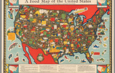 A Food Map Of The United States David Rumsey Historical Map Collection