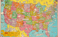 A Mad Pictorial Map Of The United States Curtis Wright Maps
