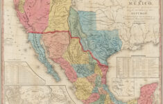 A Map Of The United States Of Mexico As Organized And Defined By The