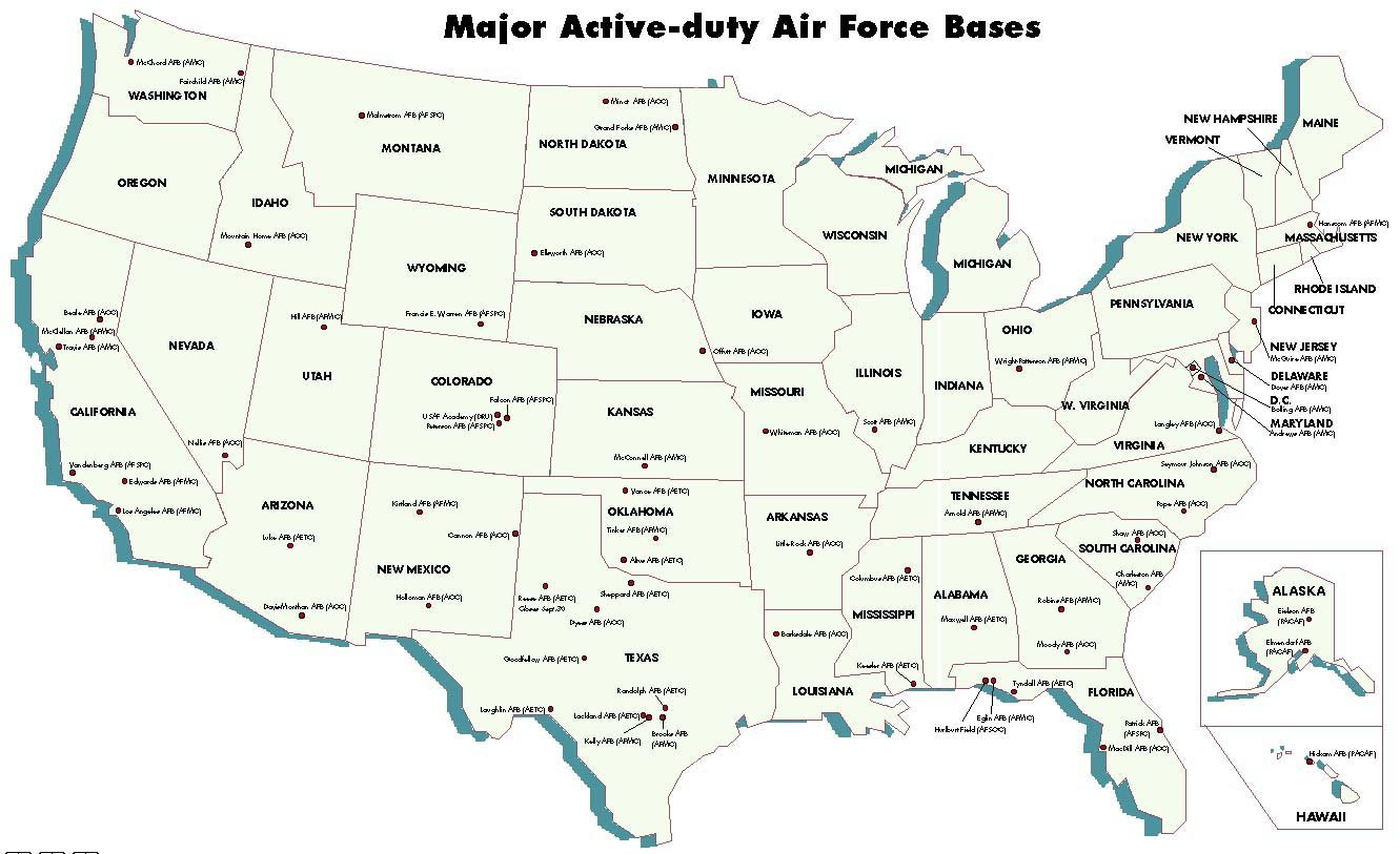 Air Force Facilities United States Nuclear Forces