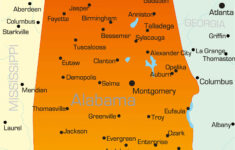 Alabama Map Guide Of The World