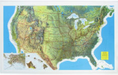 Amazon U S Raised Relief Topographical Map 3D Rand McNally