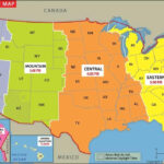 Amazon US Time Zone Map 36 W X 26 75 H Office Products