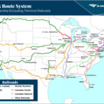 Amtrak Route System Map Association Of American Railroads