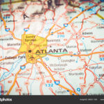 Atlanta Mapa Fondo Foto De Stock Aallm 360571160