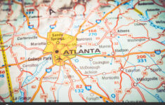 Atlanta Mapa Fondo Foto De Stock Aallm 360571160