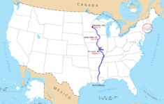 B A on US map ST LOUIS Barrel Raft Boys