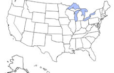 Blank Political Map Of The United States Of America