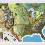 Buy USA Relief Map Rand McNally Flagline