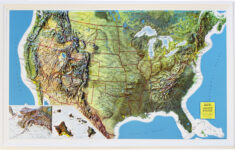 Buy USA Relief Map Rand McNally Flagline