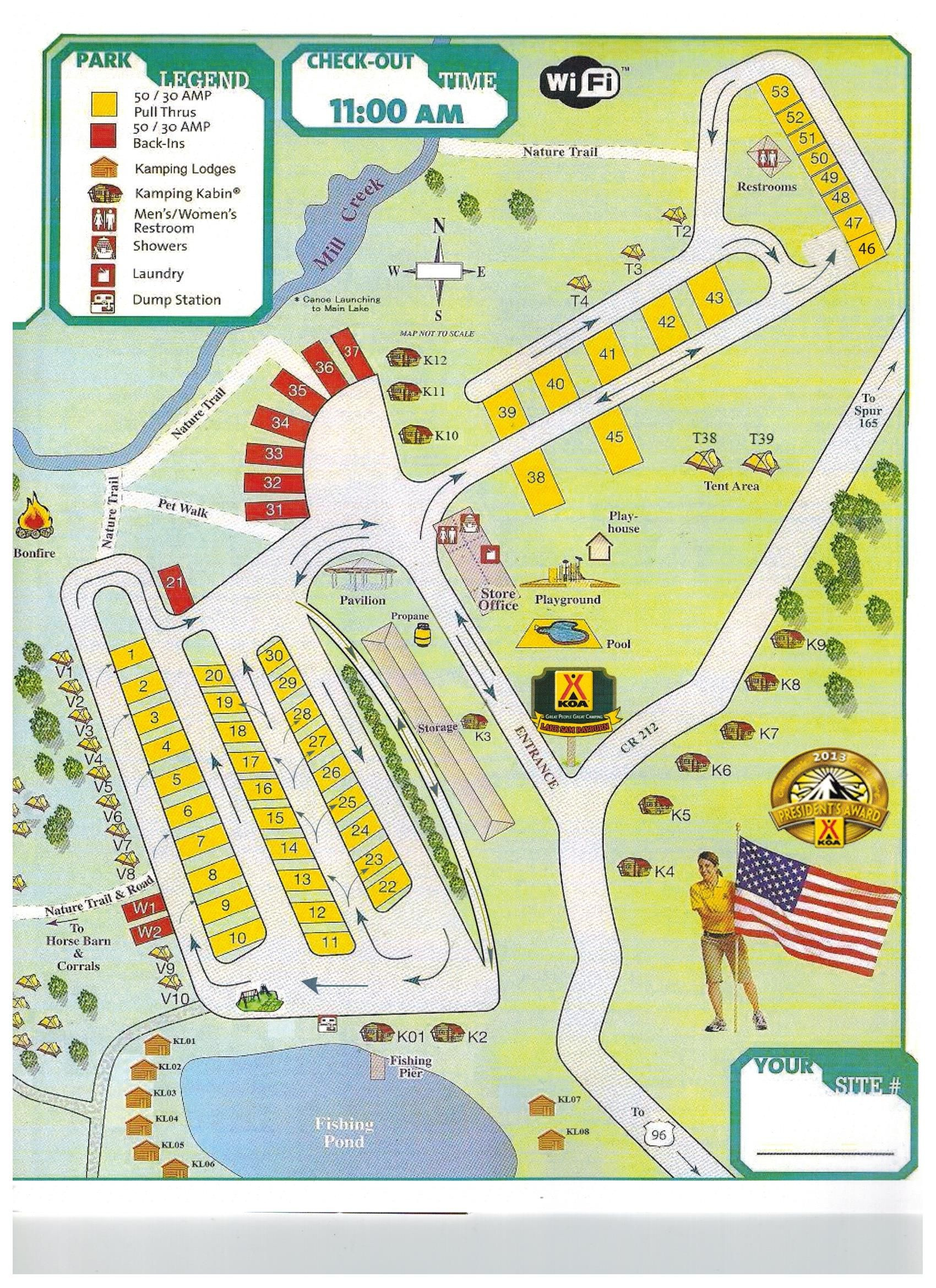 Campground Site Map Campground Camping Usa Lake