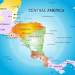 Central America Map By Olinchuk Mostphotos