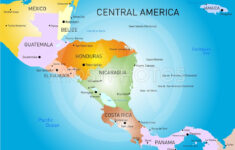 central America Map By Olinchuk Mostphotos
