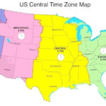 Central Daylight Time In US Now CDT Now US Time Zones Map