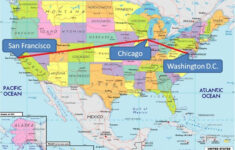 Chicago On Map Of Usa Chicago On USA Map United States Of America