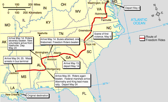Freedom Convoy USA Route Map