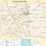 Colorado State Map A Large Detailed Map Of Colorado State USA