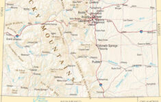 Colorado State Map A Large Detailed Map Of Colorado State USA