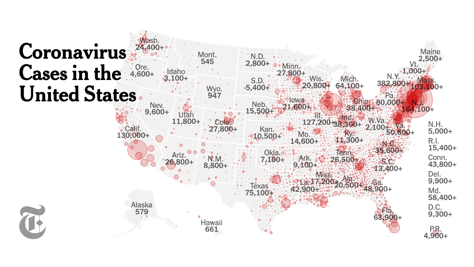 Coronavirus In The U S Latest Map And Case Count The New York Times