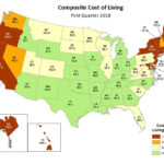 Cost Of Living Map Cost Of Living U S States Cost