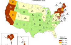 Cost Of Living Map Cost Of Living U s States Cost