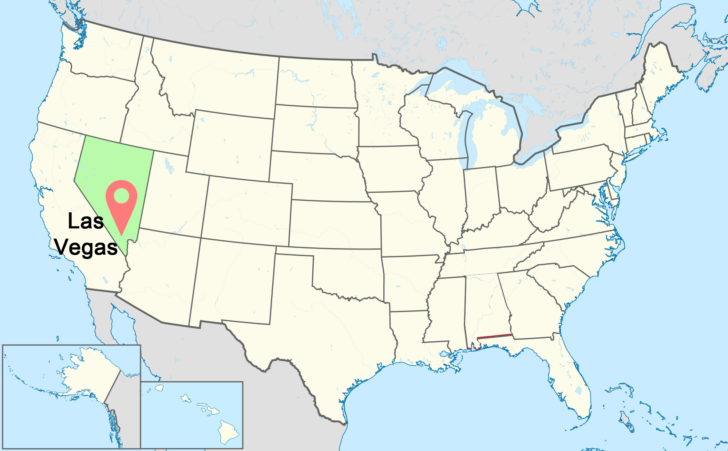 USA Las Vegas Map