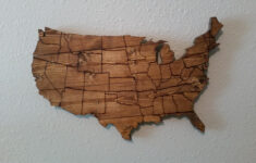 Custom Made Usa Map Wooden Wall Art By Compass Woodworking CustomMade