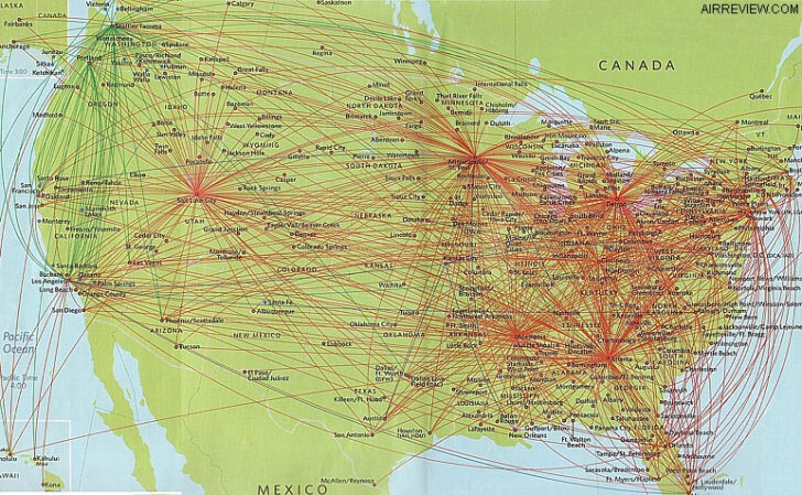 Delta Flight Map USA