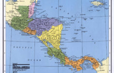 Detailed Political Map Of Central America Central America And The