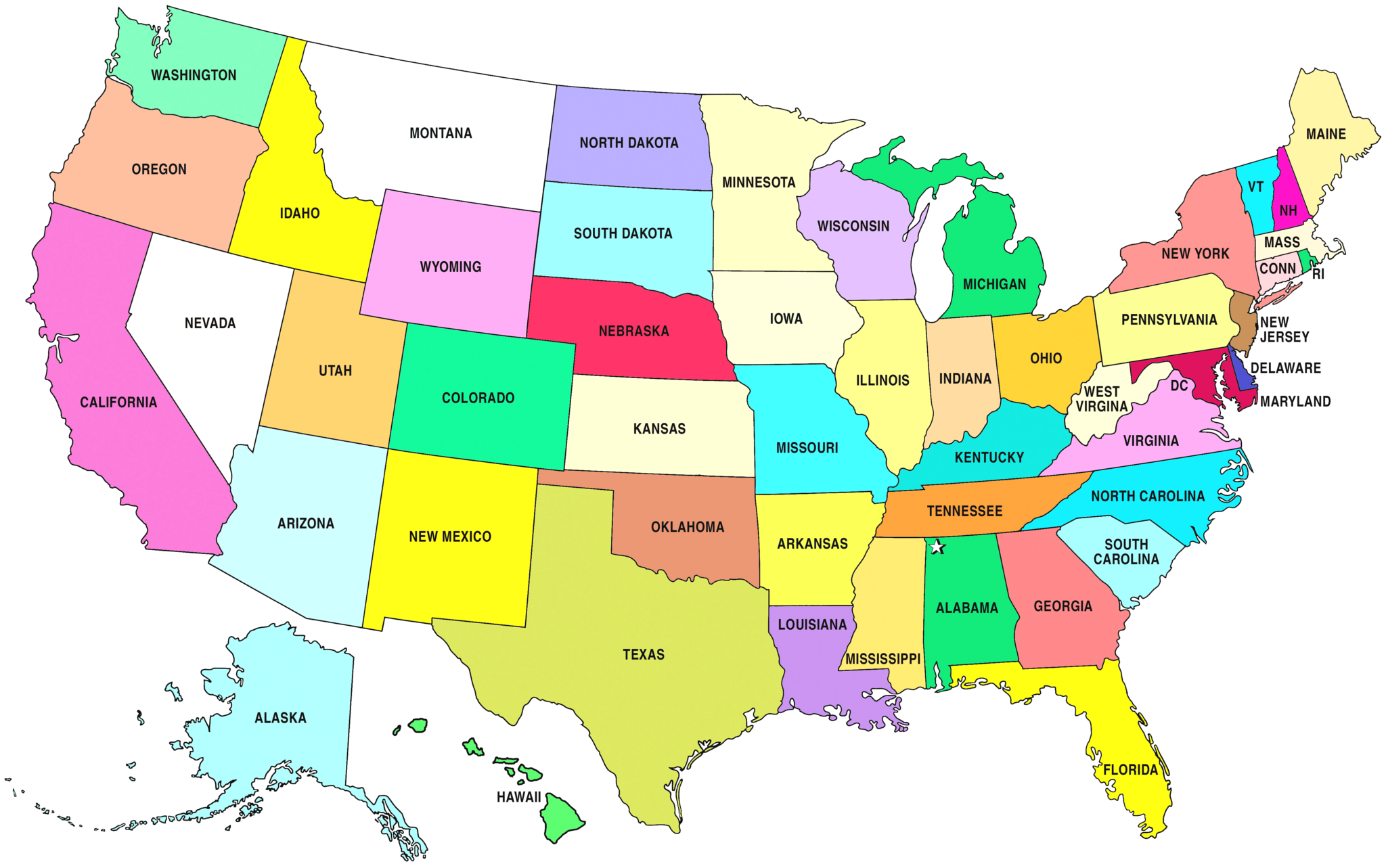 USA Map Download | Printable Map Of USA