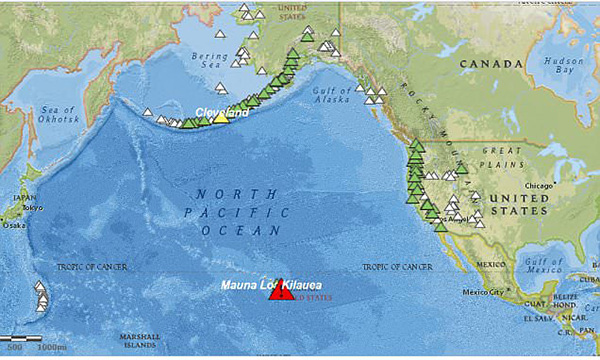 Earth Changes May 2018 US Volcano Map Dangerous Volcanoes Kilauea 