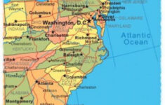 East Coast States Map Printable Map