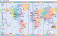 Education Classroom Decor Geography Our World Time Zone Wall Map