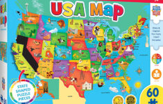 Educational USA Map 60 Piece Jigsaw Puzzle 705988118159 EBay