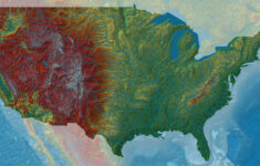 elevation map of the united states map of the world Elevation Map Of The United States Map Of The World