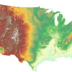 Elevation Map USA MapPorn